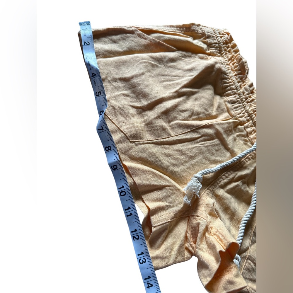 Roxy Women's Oceanside Beach Short with waist drawstring orange . Size L !! - Picture 10 of 13